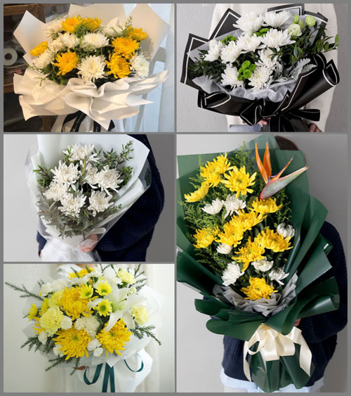 贵州六盘水盘县鸡场坪镇七棵树村白事花束代送
